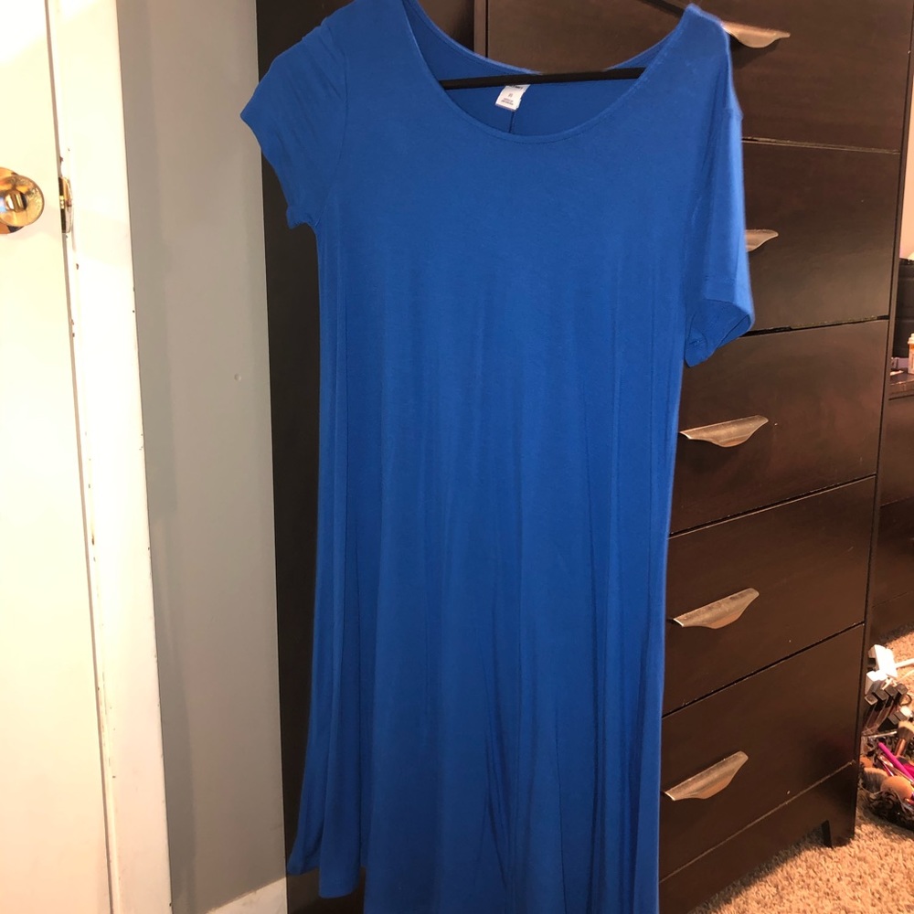 Royal blue casual dress